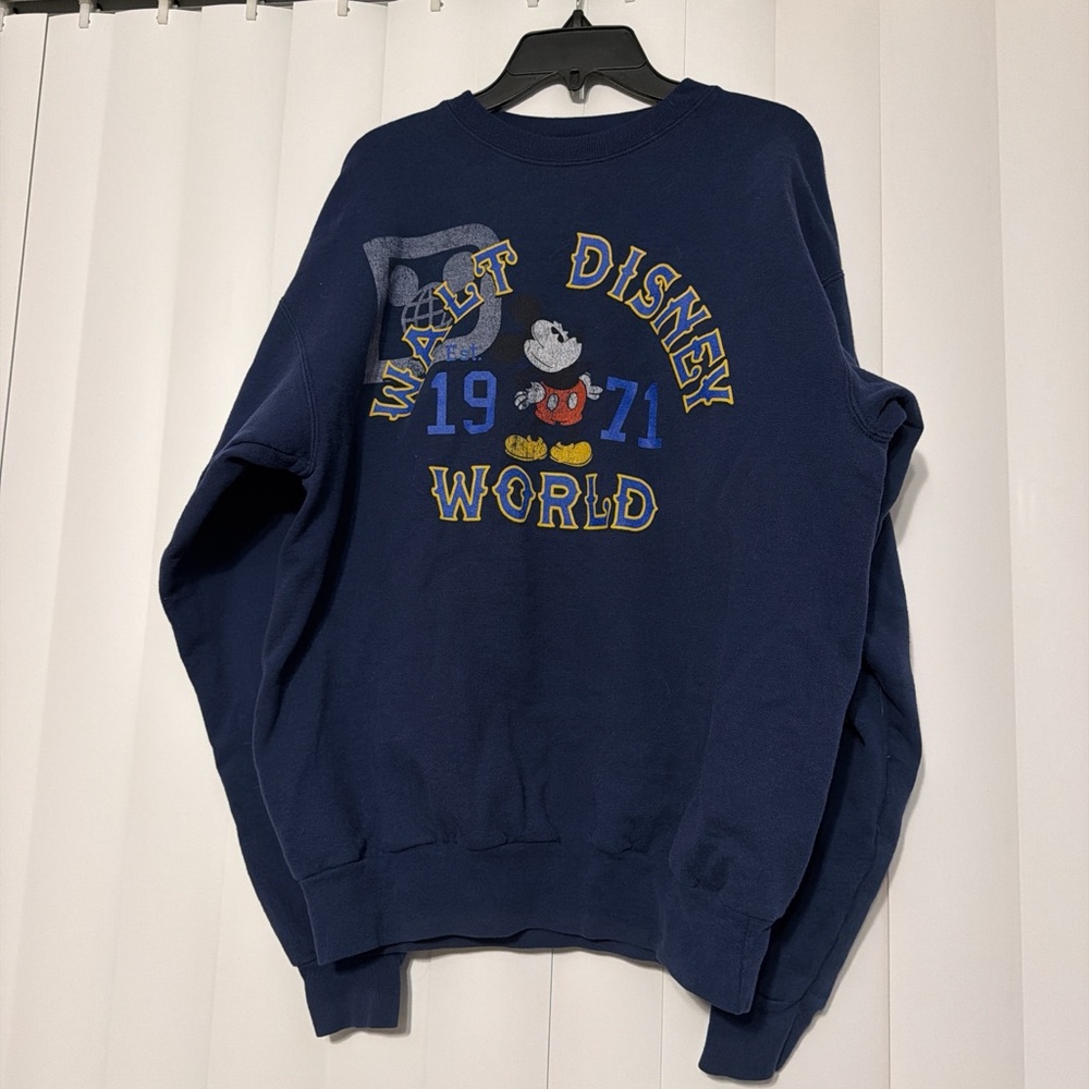 Disney Women's Navy Crewneck Jacket